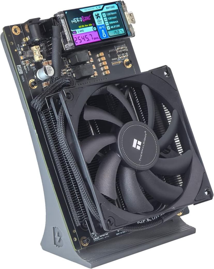Bitcoins Miner 2.4TH/s NerdQaxe 4X BM1368 ASIC 2.4G WiFi 20W/TH BTC Lottery Crypto Miner with S21 Pro Asic Bitcoins Mining Machine Micro Silent Home Use