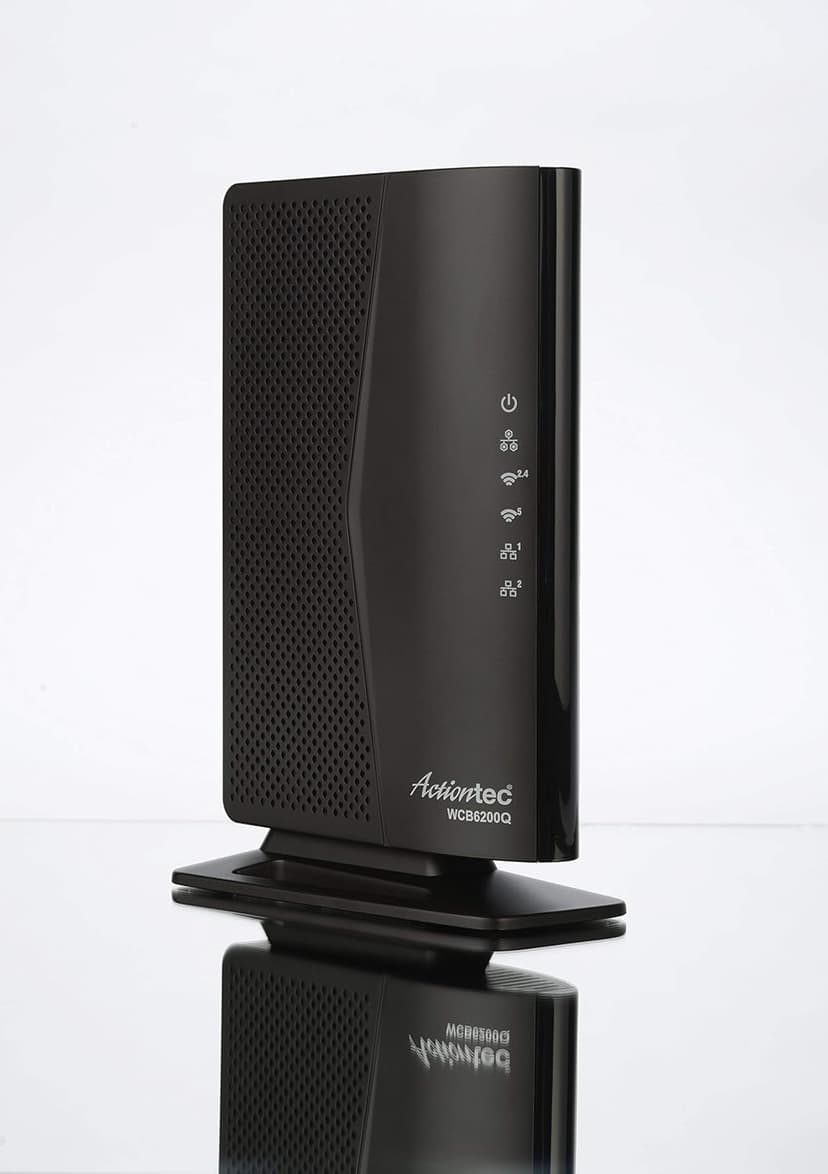 Actiontec 802.11ac Desktop WiFi Extender with 4 Internet Antennas 5GHz, Gigabit Ethernet, Bonded MoCA for Whole Home Fast WiFi (WCB6200Q) (Renewed)