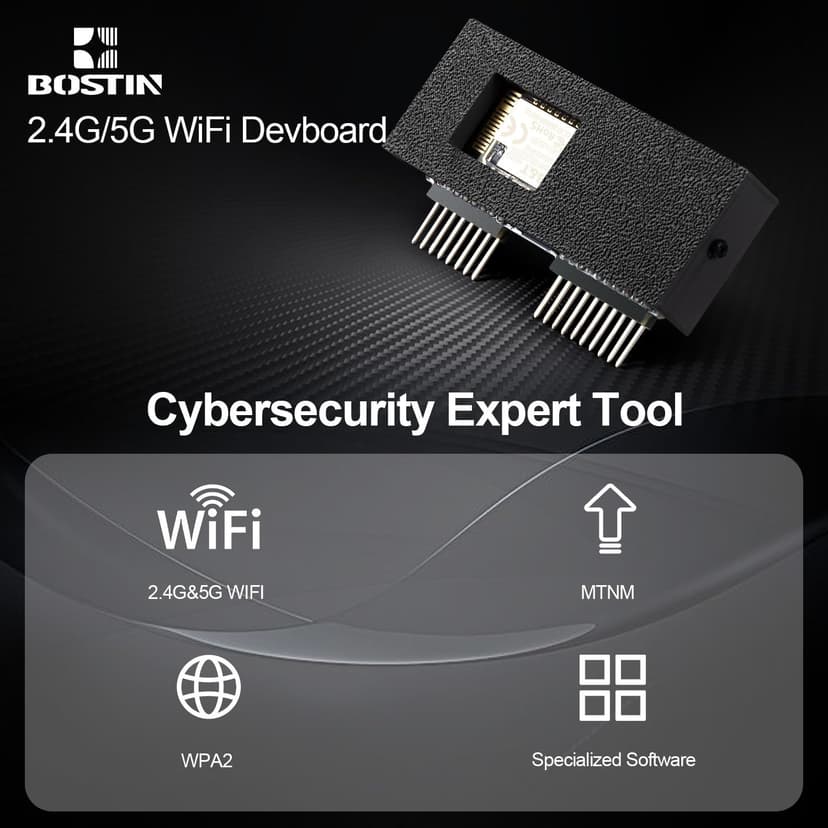 BOSTIN 2.4G&5G WiFi Deauth Devboard,Dual-Band WiFi Security Testing for Flipper Zero