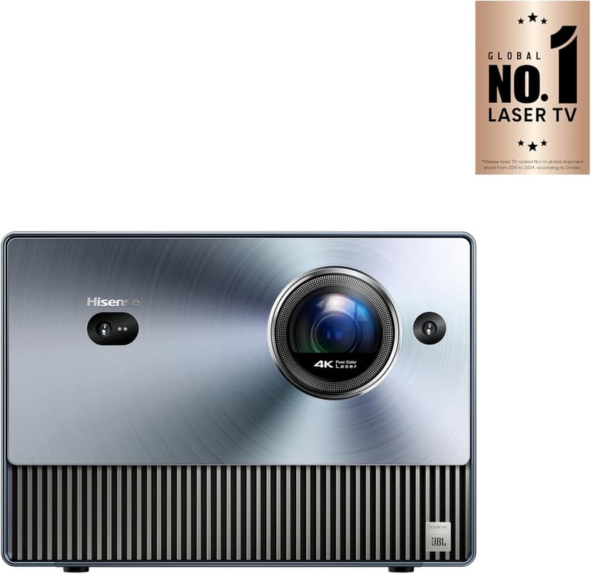 Hisense C1 4K UHD Triple Color RGB Laser Portable Mini Projector, up to 300", Viddà OS, Dolby Vision HDR10, 110% BT.2020 Color Gamut, 20w JBL Sound, Netflix, Auto Keystone Correction, MEMC