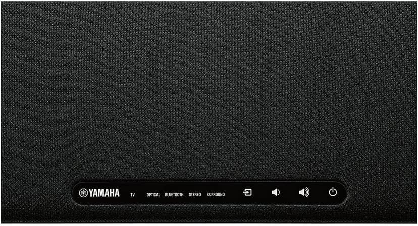 Yamaha Audio SR-B20A Sound Bar with Built-in Subwoofers and Bluetooth, Black
