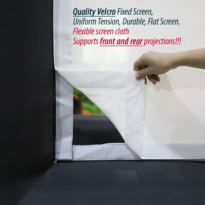 33Ft Giant Inflatable Movie Screen with Blower - Front and Rear Projection - Blow Up Outdoor and Indoor Projector Screen for Party, Easy to Set Up