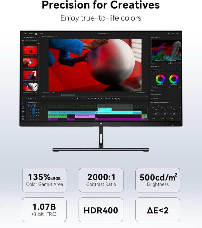 KTC 27 Inch 5K Monitor, 5120 x 2880 5K2K Monitor with 65W Type-C Port, Dual Mode Computer Monitors Compatible with Mac mini, IPS Panel, HDR 400, 217 PPI, 135% sRGB, HDMI DisplayPort, Tilt, H27P3