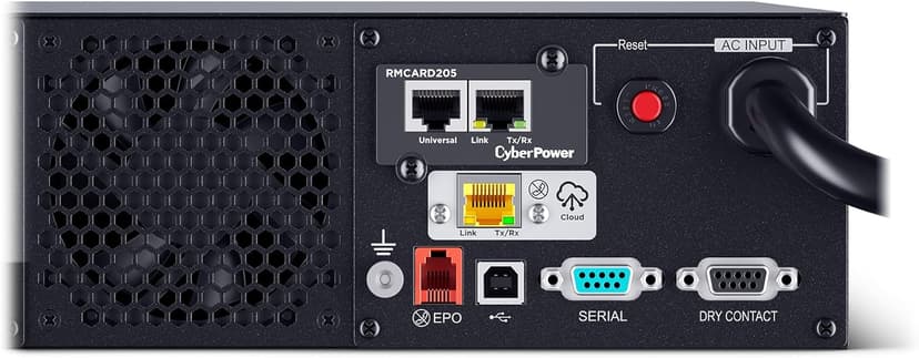 CyberPower PR3000RT2UCN Smart App Sinewave UPS System, 3000VA/3000W, 8 Outlets, 2U Rack/Tower, AVR, RMCARD205 Pre-Installed, Built-in cloud monitoring