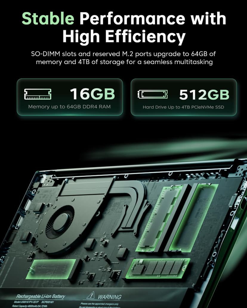 2025 Laptop with AMD Ryzen7(Up to 4.3GHZ,8C/16T),AMD Radeon Graphics,16GB DDR4 RAM 512GB SSD,WiFi 6,15.6 inch IPS Display,4800mAh Battery,Type-C,Micro SD,Webcam,Windows 11 Slim Laptop Computers