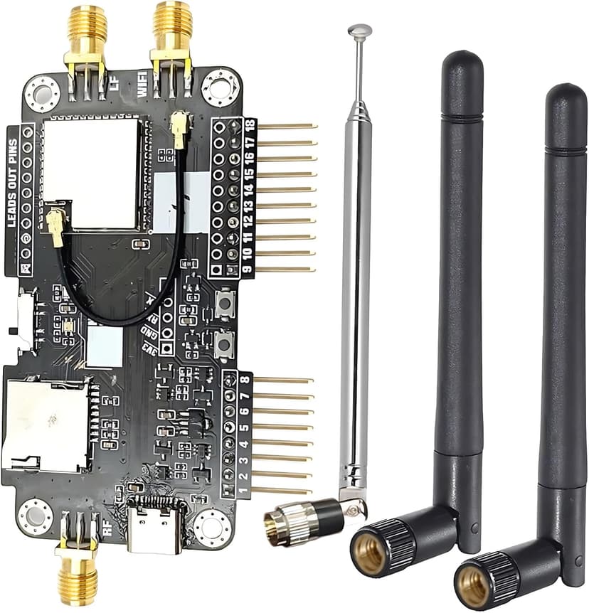 WiFi Devboard for Flipper Zero Device, 4 in 1 Wireless Sniffer and Mouse Jacker WiFi Antenna Module, 2.4/5GHz CC1101 Modification Module, WiFi Multiboard Accessories Wireless Transceiver Module DIY