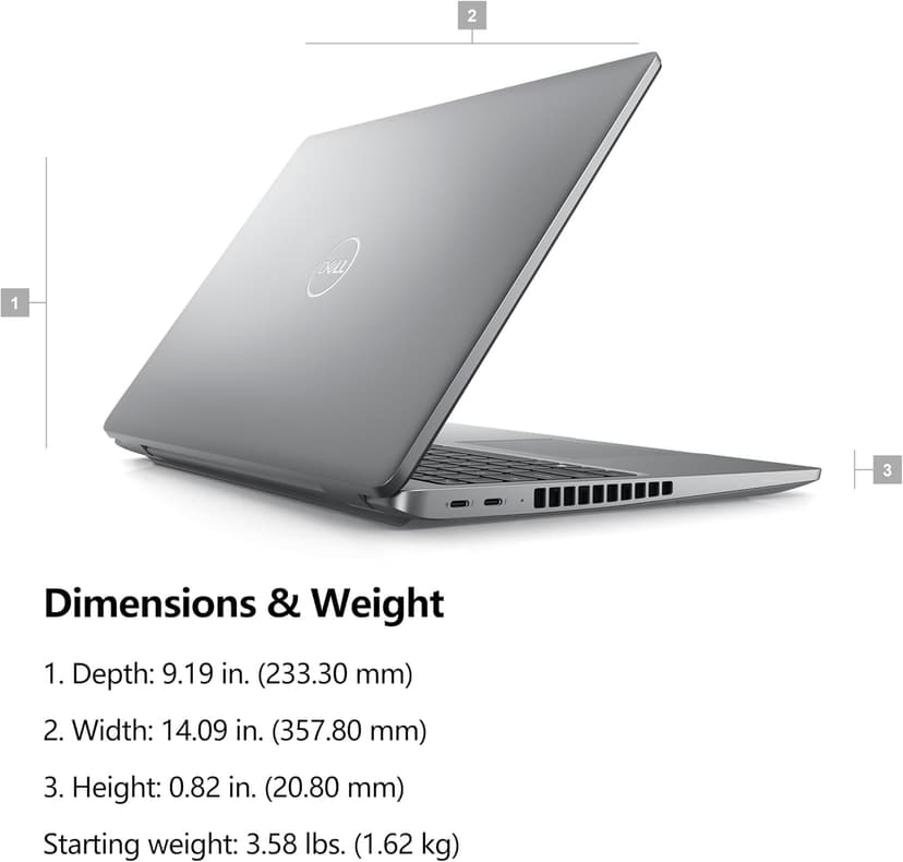 Dell Latitude 5550 15 Business AI Laptop, 15.6" FHD Computer, Intel Ultra 7 155U (Beat i7-1355U), 16GB DDR5 RAM, 512GB PCIe SSD, WiFi 6, Backlit Keyboard, Fingerprint Reader, Windows 11 Pro