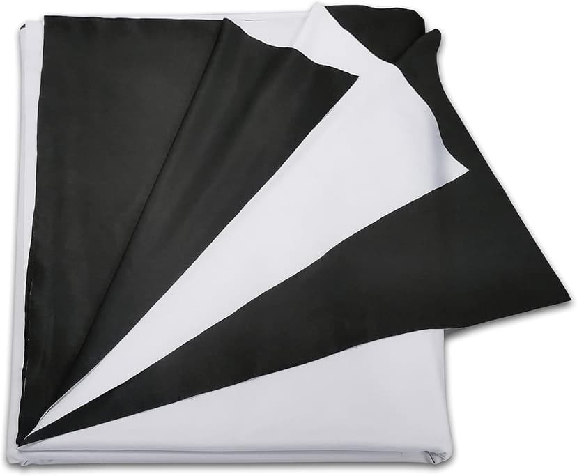 Projector Screen DIY Elastic Polyester Material 59x105 inch for Max 130 inch 16:9 Projection Screen Economical Black Backing 4K Ultra HD Front Projection Textile Fabric