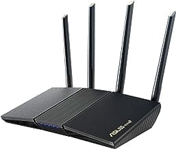 ASUS RT-AX1800S Dual Band WiFi 6 Extendable Router, Subscription-Free Network Security, Parental Control, Built-in VPN, AiMesh Compatible, Gaming & Streaming, Smart Home