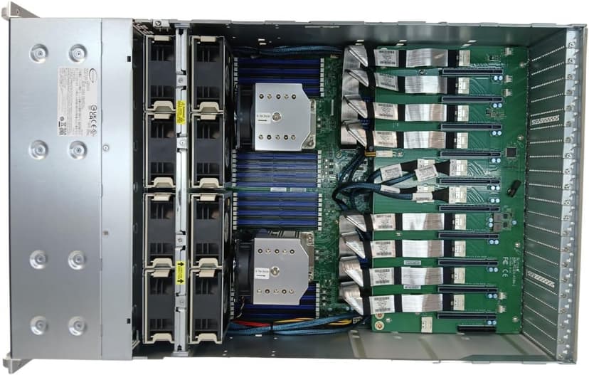 Supermicro Deep Machine Learning 4U 2X EPYC 64-Core, 1TB DDR4 RAM, 4X 15.36TB SSD, NVMe 2X 10GbE BYO 8X GPU (Renewed)