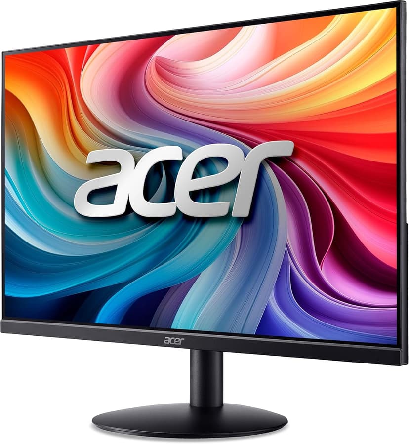 Acer 23.8" Professional Home Office Monitor | Full HD (1920 x 1080) | Ultra-Thin | Zero-Frame | Up to 100Hz Refresh | 4ms (G to G) | Tilt | HDMI & VGA Ports | SB242Y H1bi