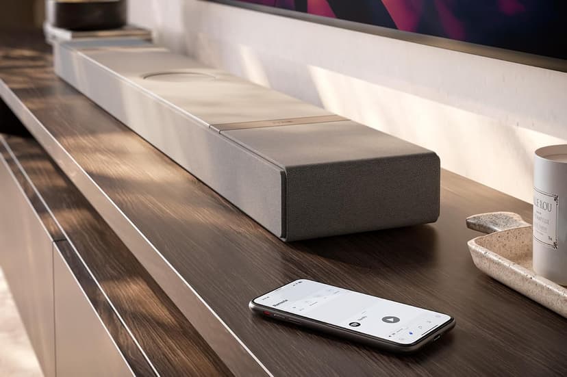 KEF XIO Dolby Atmos 5.1.2 Soundbar (Silver Grey)