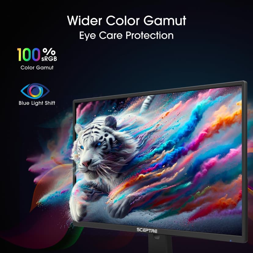 Sceptre Nw 27-inch 100Hz Gaming Monitor HDMI x2 VGA Build-in Speakers, Machine Black 2025
