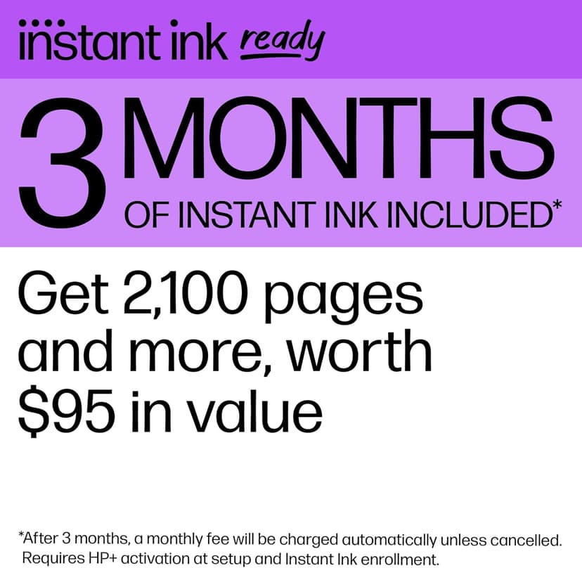 HP OfficeJet Pro 8135e Wireless All-in-One Color Inkjet Printer, Print, Scan, Copy, Fax, ADF, Duplex Printing, Best-for-Home Office, 3 month Instant Ink trial included (40Q35A)