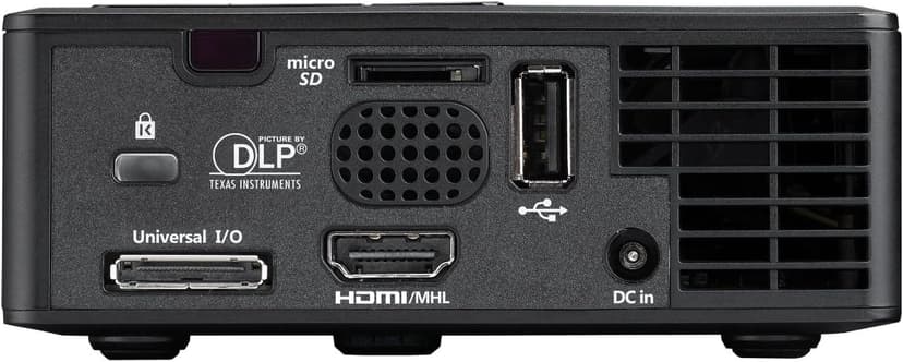 Optoma ML750 WXGA 700 Lumen 3D Ready Portable DLP LED Projector with MHL Enabled HDMI Port, White