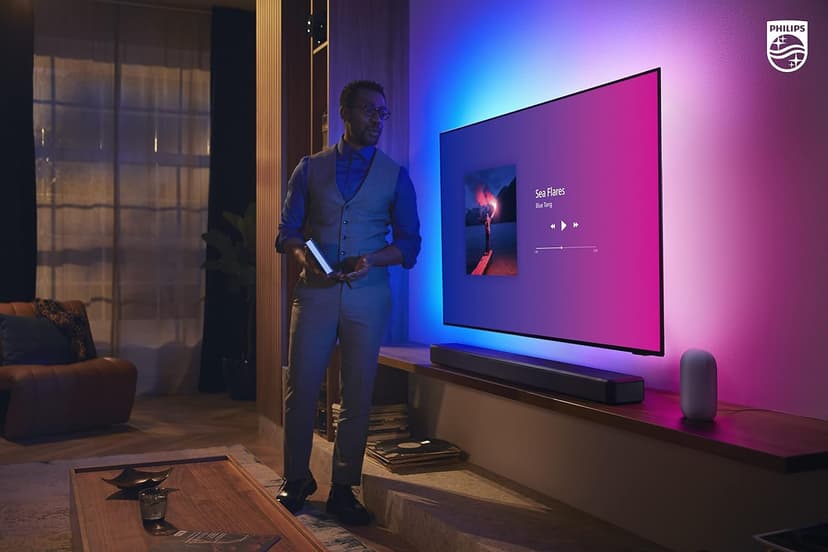 PHILIPS Fidelio FB1 7.1.2-Channel Surround Sound Soundbar with Integrated Dolby Atmos and Subwoofer + DTS Play-Fi, All-in-One, Premium Design and Materials