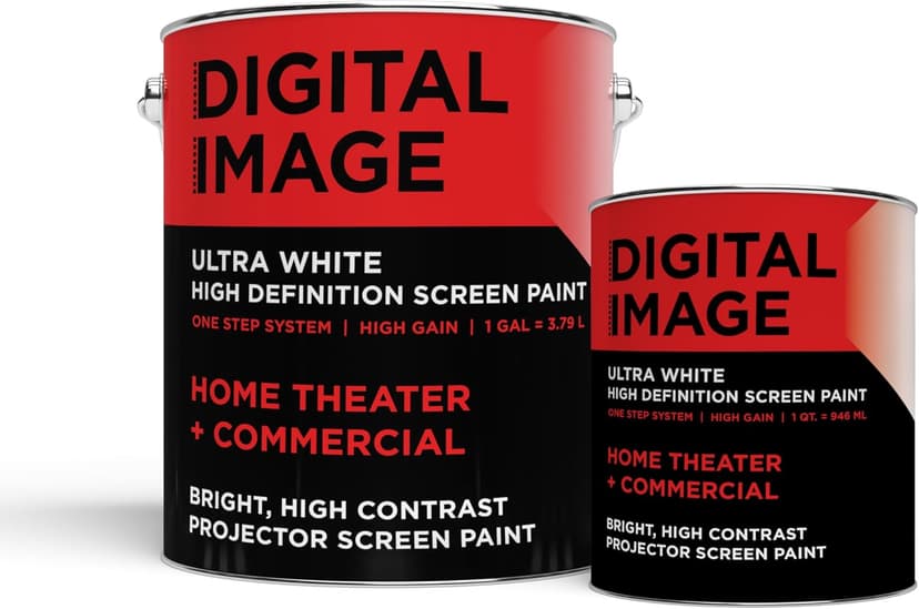 Projector Screen Paint - High Definition, 4K/8K, Ultra White - Quart