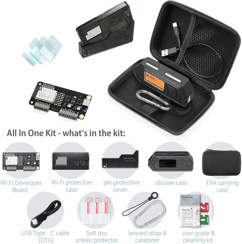 Wi-Fi Devboard for Flipper Zero, 5 in 1 Wi-Fi Devboard and Accessories Set for Flipper Zero Device