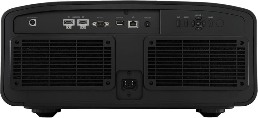 JVC DLA-NZ9 D-ILA Laser Home Theater Projector, 3000 Lumen, Native 4K with 8K e-ShiftX Technology, Frame Adapt HDR, 2-HDMI Inputs, Supports 8K-60P/4K-120P, Ideal for Gaming, HDR10+