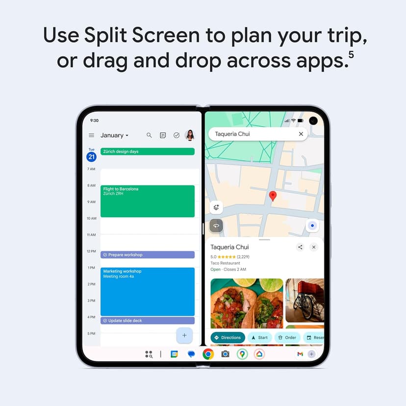Google Pixel 10 Pro Fold - Unlocked Android Smartphone with Gemini, Your AI Assistant - Advanced Triple Rear Camera System - 24+ Hour Battery - Foldable Display - Moonstone - 256 GB (2025 Model)