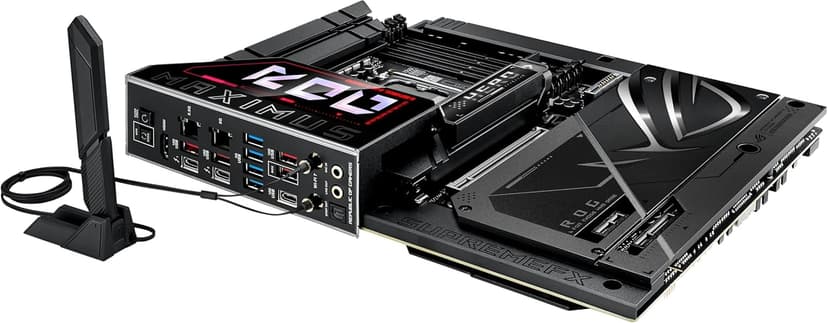 ASUS ROG MAXIMUS Z890 HERO BTF Z890 LGA 1851 ATX motherboard, hidden-connector design, Advanced AI PC Ready, 22+1+2+2 stages, DDR5, WiFi 7, 2.5G LAN, 6x M.2, PCIe 5.0, Thunderbolt 4, USB Type-C, AI OC