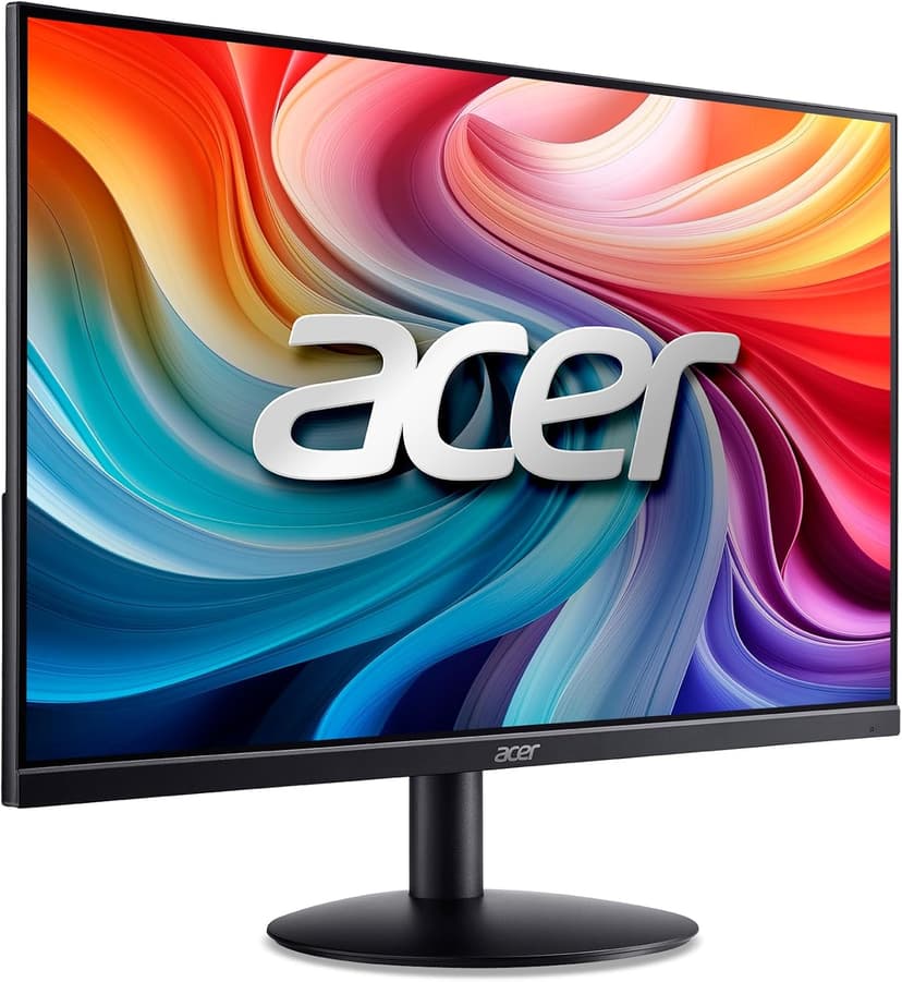 Acer 23.8" Professional Home Office Monitor | Full HD (1920 x 1080) | Ultra-Thin | Zero-Frame | Up to 100Hz Refresh | 4ms (G to G) | Tilt | HDMI & VGA Ports | SB242Y H1bi