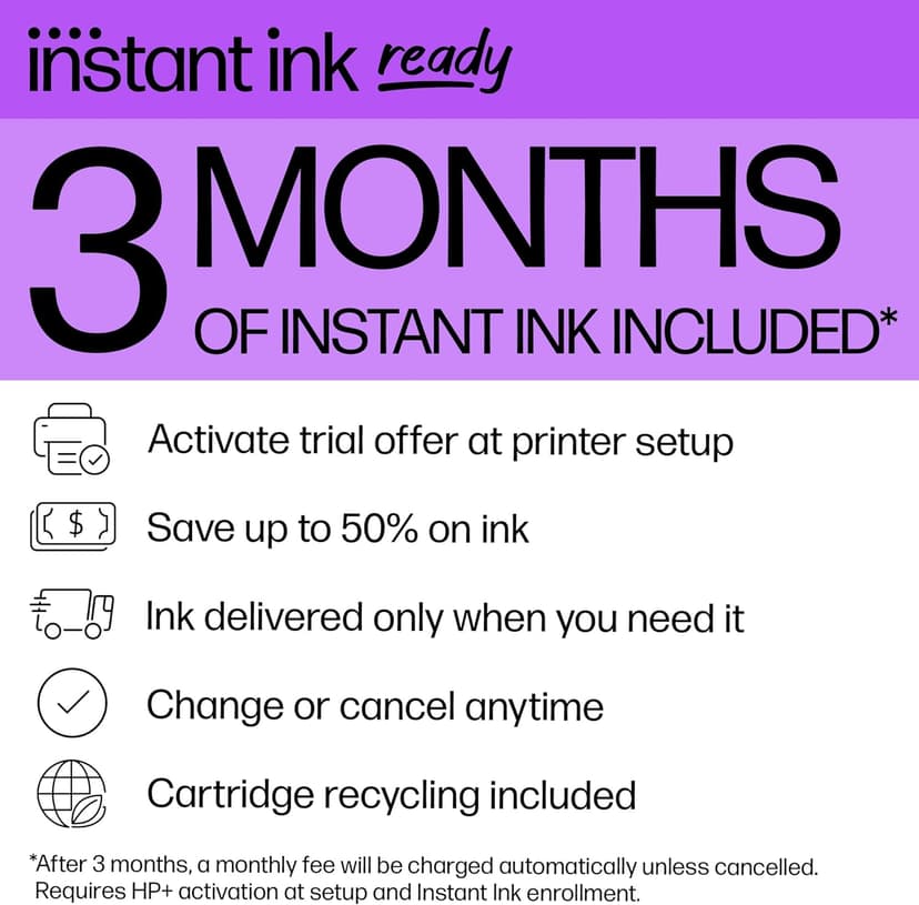 HP OfficeJet Pro 8125e Wireless All-in-One Color Inkjet Printer, Print, scan, Copy, ADF, Duplex Printing, Home & Office, 3 Months of Instant Ink Included (405T6A)