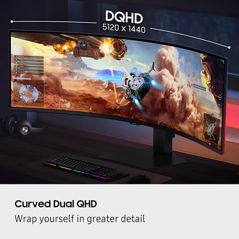 Samsung LS49FG910ENXZA 49" Odyssey G9 G91F DQHD Gaming Monitor 2025 Bundle with Tech Smart USA Elite Suite 18, 2X 4K HDMI Cable & Deco Gear CPS Exclusive 26 Month Protection Pack (BEACH-CPS-26M1000)