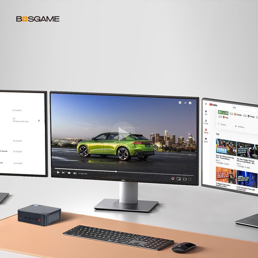 Mini PC N100, Intel 12th Mini Computers| 16GB DDR4 RAM| 512GB M.2 2280 SSD| 4K 60HZ Triple Displays by Dual HDMI+Type-C, 6W TDP Quiet Mini PC, WIFI5, BT 5.0 Office