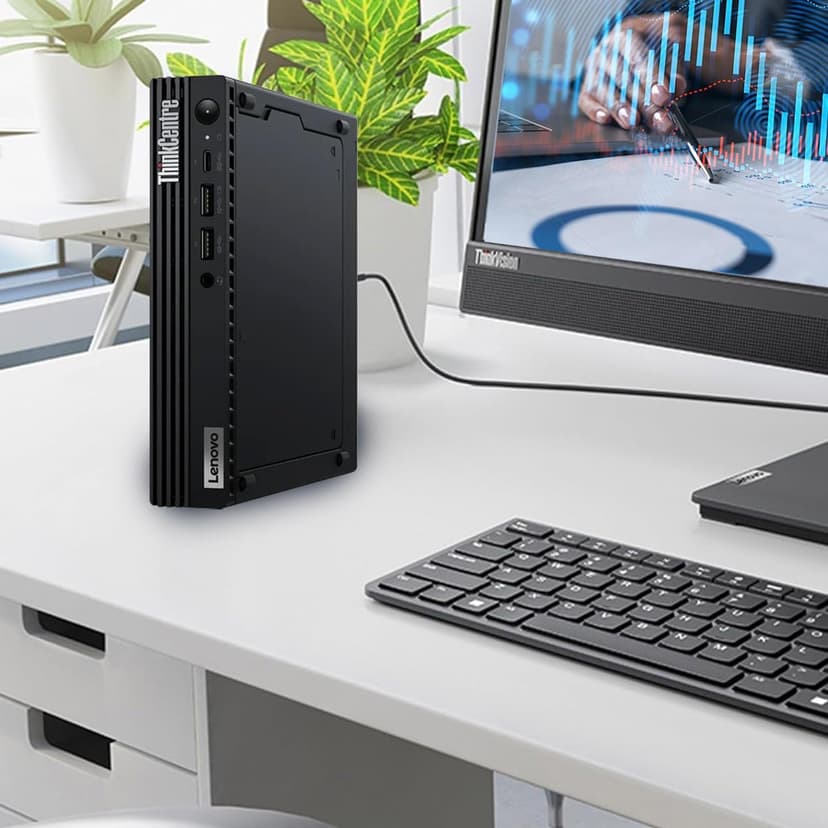 Lenovo ThinkCentre M70q Gen 4 MFF Tiny 1L Mini Business Desktop Computer, 13th Gen Intel 10-Core i5-13400T (Beat i7-12700T), 32GB DDR4 RAM, 1TB PCIe SSD, WiFi 6, RJ45, HDMI, Windows 11 Pro, AZ-XUT