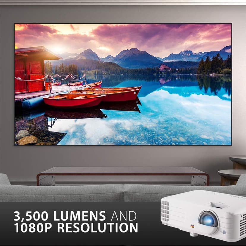 ViewSonic PX703HD 1080p Projector with 3500 Lumens DLP 3D Dual HDMI Sports Mode and Low Input Lag for Gaming, Stream Netflix with Dongle