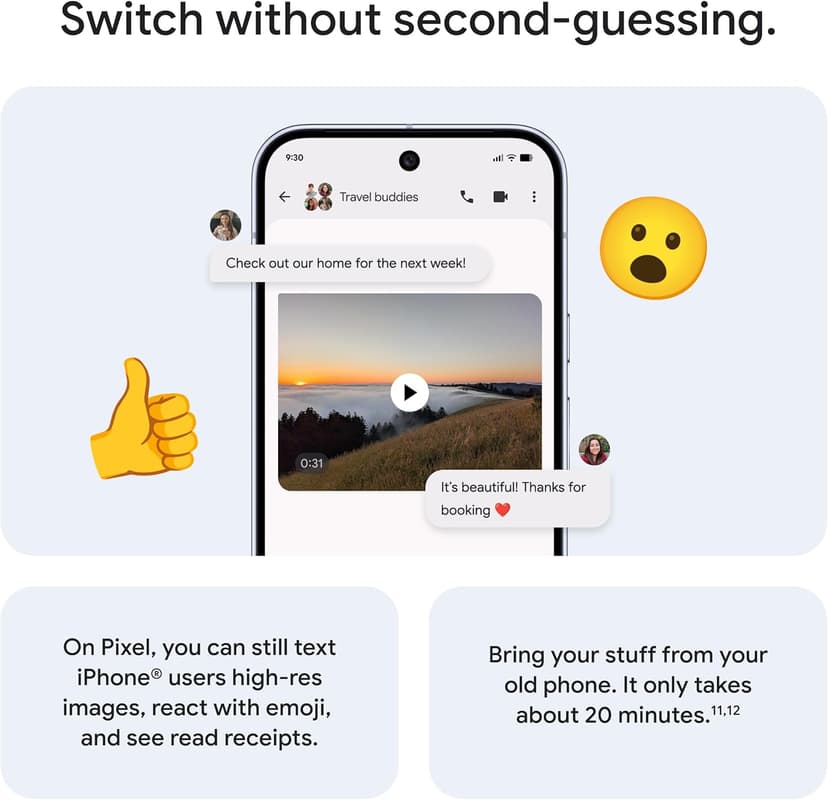 Google Pixel 10 Pro - Unlocked Android Smartphone with Gemini, Your AI Assistant, Triple Rear Camera System, Fast-Charging 24+ Hour Battery, and 6.3" Super Actua Display - Obsidian - 128 GB