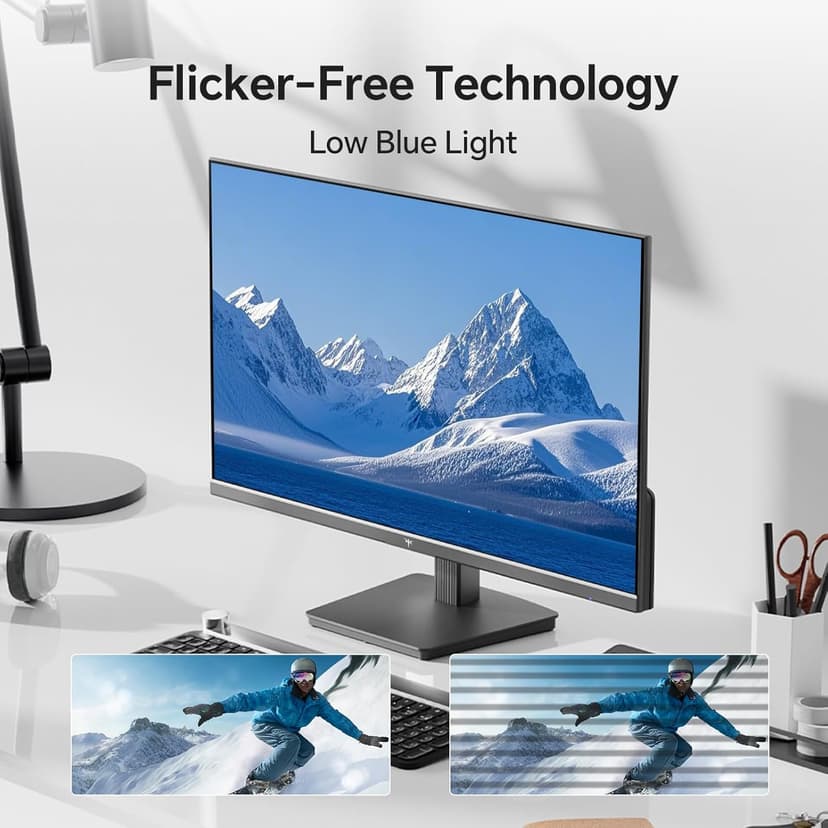 KTC 27 Inch QHD Computer Monitor 100Hz, Up to 120Hz, IPS Panel, 2K 1440P PC Gaming Monitor for Home Office, Adaptive-Sync Support, HDR10, Tilt Adjustable, H27D9