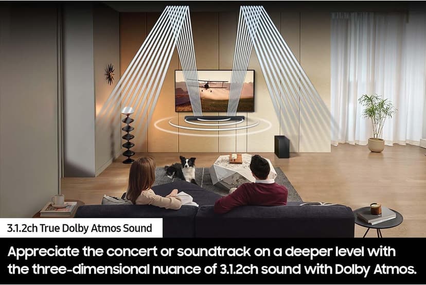 SAMSUNG HW-S60D S-Series 5.0ch. Wireless Dolby Atmos Soundbar w/Q-Symphony (2024) Bundle with Deco Gear 4K HDMI 2.0 Cable x2 & CPS Exclusive 26 Month Protection Pack Bundle (BEACH-CPS-26500)