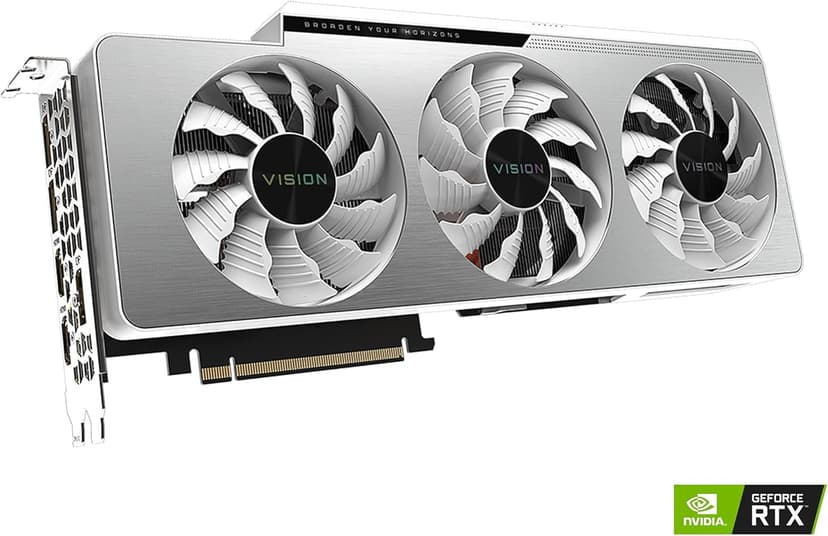 GIGABYTE GeForce RTX 3080 Ti Vision OC 12G Graphics Card, 3X WINDFORCE Fans, 12GB 384-bit GDDR6X, GV-N308TVISION OC-12GD Video Card