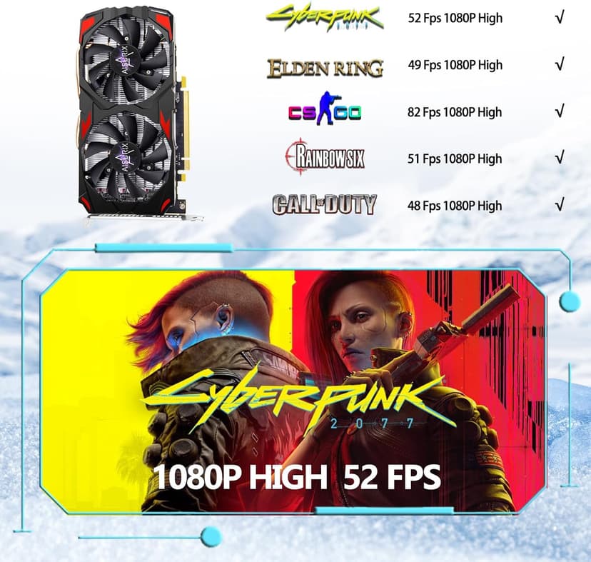 RX 560 XT 8GB GDDR5 Graphics Card,1792SP,128Bits, PC Gaming Video Card, Computer GPU, PCI Express x16 3.0 with Freeze Fan Stop for Desktop Computer Tarjeta Gráfica