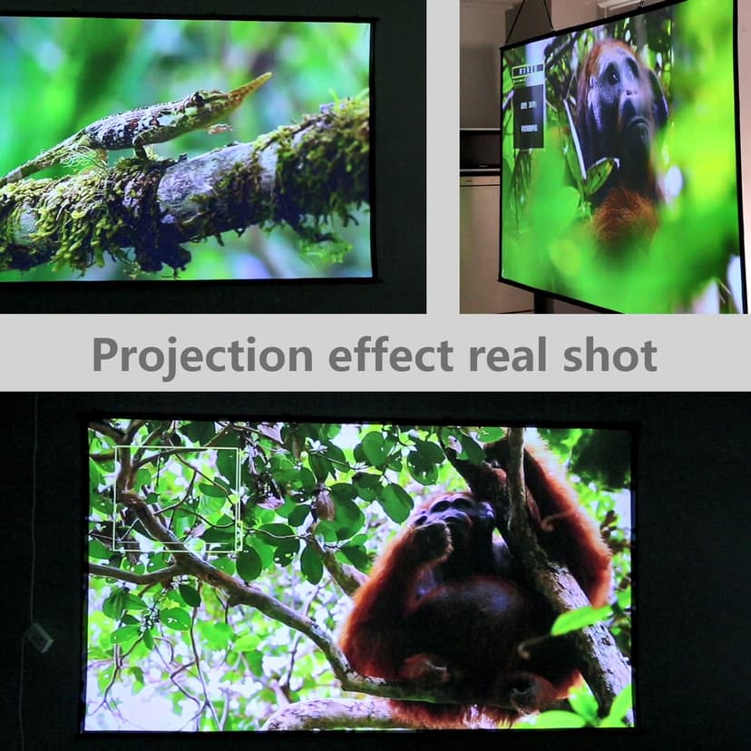 Projector Screen DIY Elastic Polyester Material 59x105 inch for Max 130 inch 16:9 Projection Screen Economical Black Backing 4K Ultra HD Front Projection Textile Fabric