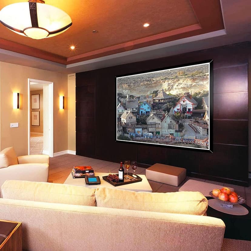 Yescom 177" 16:9 DIY Projection Screen Material Matte White PVC Projector Screen Coated 154"x86" Indoor Outdoor Home Theater Conference Room