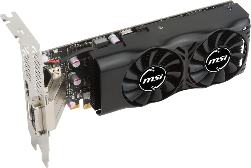 MSI Low Profile Compatible Graphics Cards GeForce GTX 1050 Ti 4GT LP