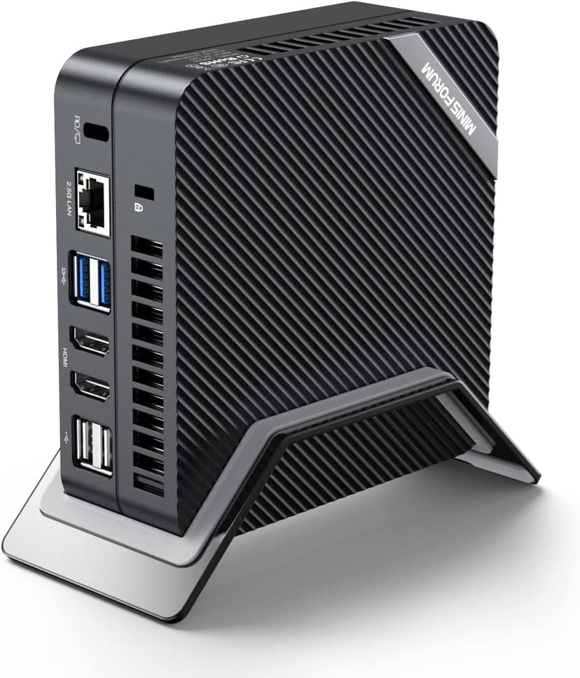 MINISFORUM Venus Series UM773 Lite Mini PC AMD Ryzen 7 7735HS Desktop Computer, DDR5-4800 32GB 1TB PCIe4.0 SSD, 2.5Gbps LAN, 2X4K HDMI, 1X8K USB4 Output, Radeon 680M Graphics Micro PC