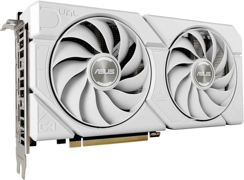 ASUS Dual GeForce RTX 4060 EVO White OC Edition 8GB GDDR6 Gaming Graphics Card White (Nvidia GeForce RTX4060 DLSS3, 246 AI Tops, PCIe 4.0, 1x HDMI 2.1a, 3X DisplayPort 1.4a,