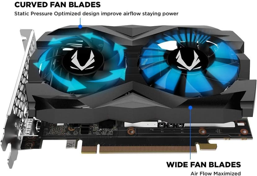 ZOTAC GeForce GTX 1660 Super 6GB GDDR6 192-bit Gaming Graphics Card, Super Compact, ZT-T16620F-10L