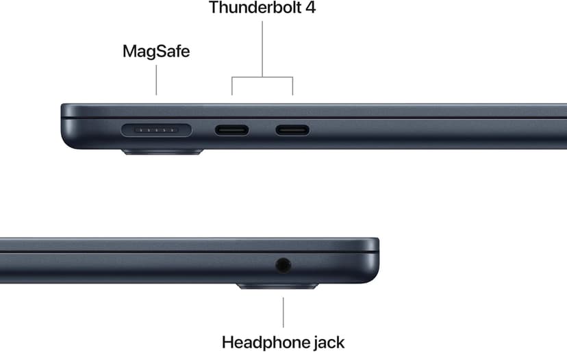 Apple 2025 MacBook Air 13-inch Laptop with M4 chip: Built for Apple Intelligence, 13.6-inch Liquid Retina Display, 16GB Unified Memory, 256GB SSD Storage, 12MP Center Stage Camera, Touch ID; Midnight