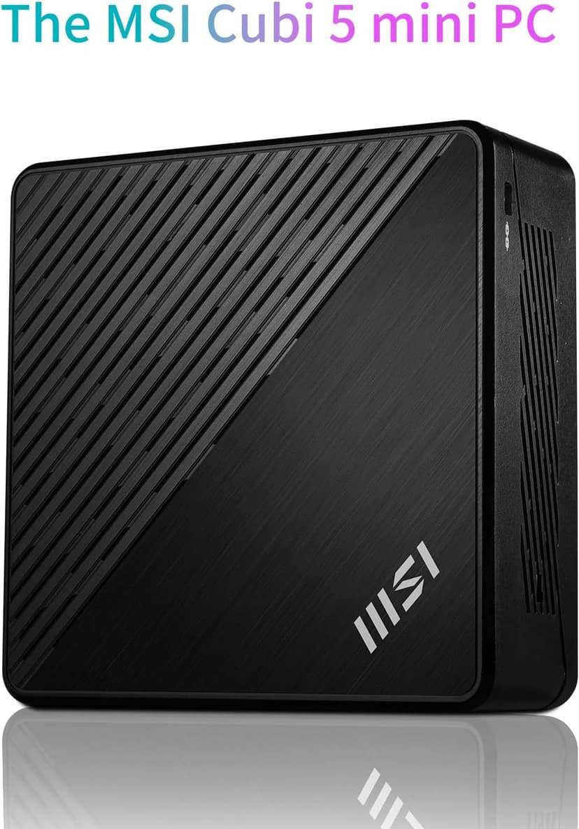 MSI Cubi 5 Professional Mini PC, 12th Gen Intel i5-1235U Processor (Beats Ryzen 7 5700U), 16GB RAM, 512GB SSD, Wi-Fi 6, Windows 11 Pro, Support 4K@60Hz Display, Seamless Multitasking at Work/Gaming