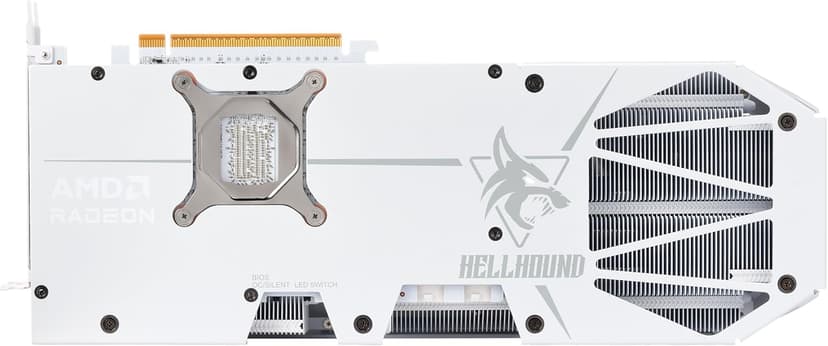 PowerColor Hellhound Spectral White AMD Radeon RX 9070 XT 16GB GDDR6