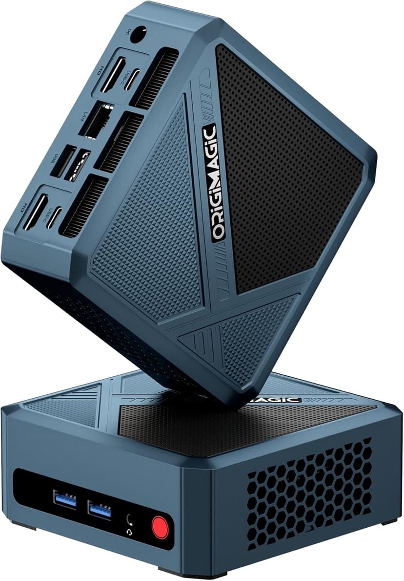 N1 Mini PC, AMD Ryzen 7 5825U (Upgraded 5700U/7430U, Up to 4.5GHz), 32GB DDR41 TB M.2 NVMe PCIe 4.0 SSD, Mini Computer Dual Display, WiFi-6E/BT-5.2, USB-C/2.5G LAN, Home/Office