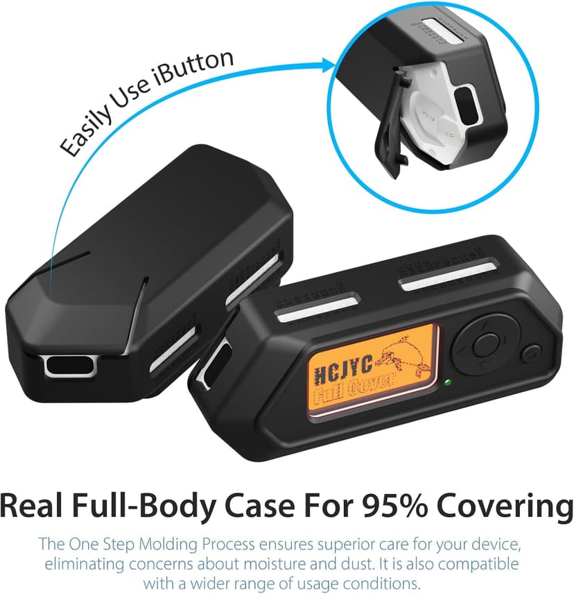Case for Flipper Zero, 5 in 1 Protective Cover Accessory Set with 3 Pack of Screen Protect & EVA Carrying Case for Flipper Zero - Black