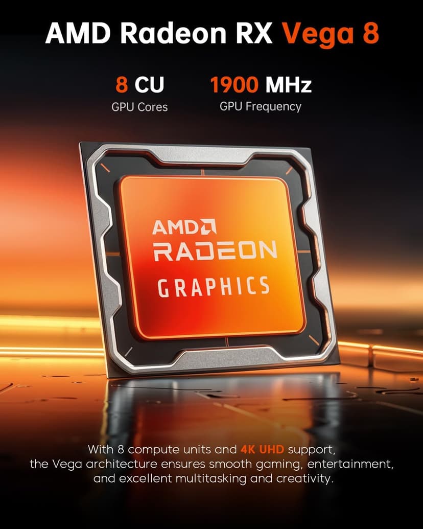 ACEMAGICIAN Kron Mini K1 Mini PC, Ryzen 7 5700U, 32GB DDR4 1TB NVMe SSD Mini Computers, Small Light Gaming PC 4K@60Hz Triple Display, Mini Desktop WiFi6 | Bluetooth 5.2 | Dual Channel | Auto Power On