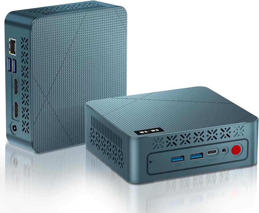wo-we H5 Mini PC, Twin Lake N150 (Upgraded N100) Desktop Computer, 16GB DDR4 RAM 512GB PCIe SSD, Graphics 4K Triple Display Dual HDMI 2.0/USB-C, 2.5GbE RJ45 WiFi5/BT5.0,