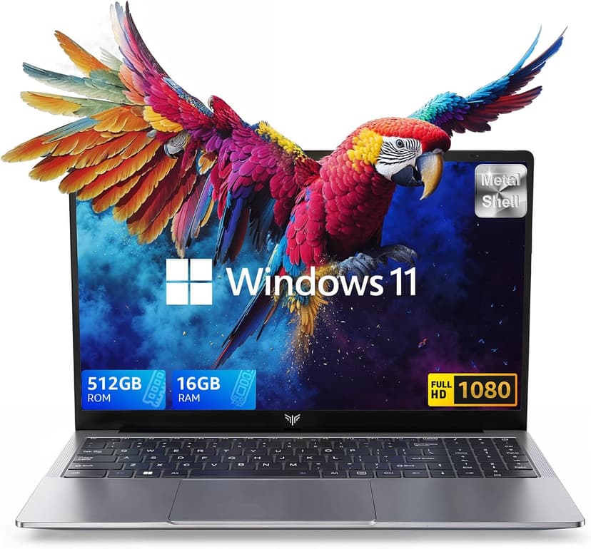 ACEMAGIC 2025 Laptop, Laptop Computer with Intel Quad-Core Processor(Up to 3.4GHz), 16GB DDR4 512GB SSD, Windows 11 Laptop, 15.6" IPS 1080P, Metal Shell, USB3.2, Long Battery Life